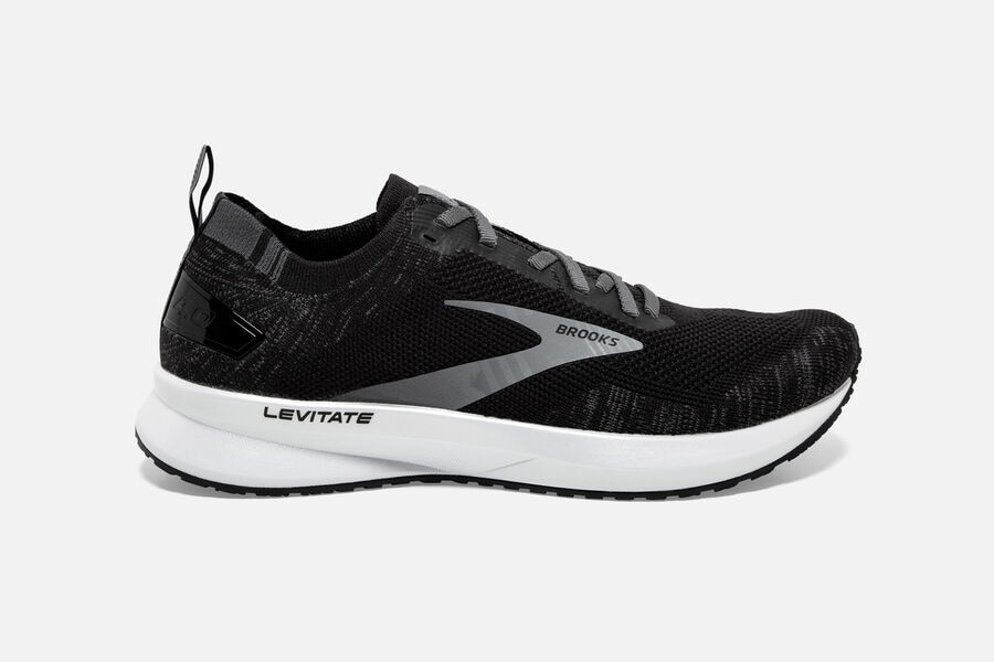 Brooks Damen Levitate 4 Laufschuhe Schwarz/Weiß Sale 012-381756